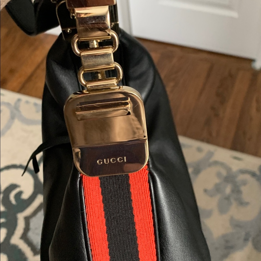 Gucci Black Leather Attache Bag Medium - Picture 14 of 17